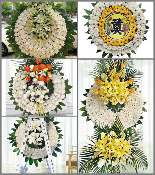 四川成都蒲江县寿安镇丝栗村花圈速递